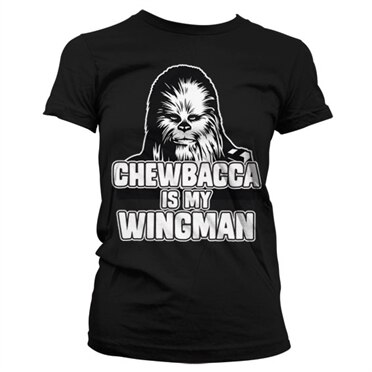 Chewbacca Is My Wingman Girly Tee, Girly T-Shirt