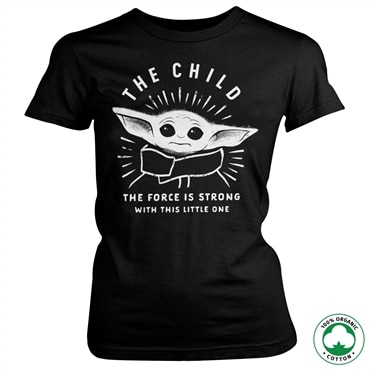 The Force Is Strong With This Little One Organic Girly T-Shirt, 100% Organic Girly T-Shirt