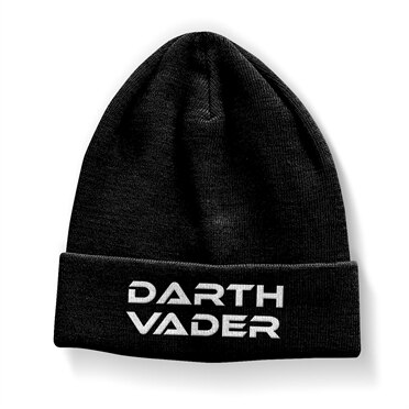 Darth Vader Beanie, Knitted Beanie