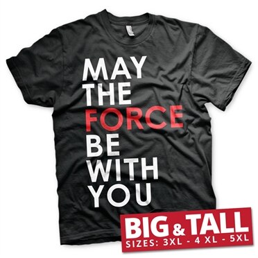 Star Wars - May The Force Be With You Big & Tall T-Shirt, Big & Tall T-Shirt