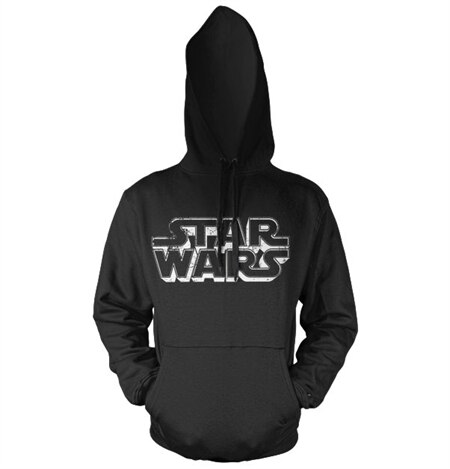 Star Wars Distressed Logo Hoodie, Hooded Pullover