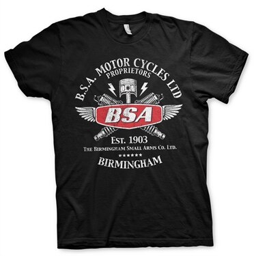 B.S.A. Motor Cycles Sparks T-Shirt, Basic Tee