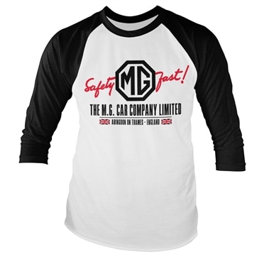 Läs mer om M.G. Cars Co. - England Baseball Long Sleeve Tee, Long Sleeve T-Shirt