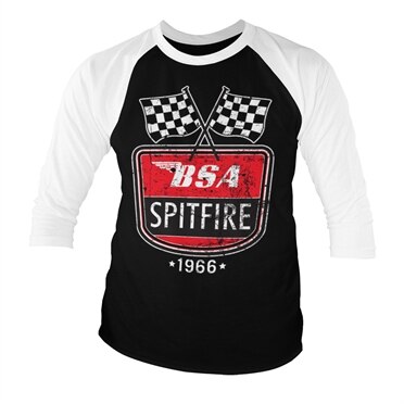 Läs mer om BSA Spitfire 1966 Baseball 3/4 Sleeve Tee, Long Sleeve T-Shirt