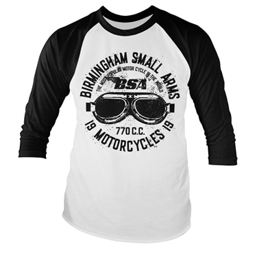 Läs mer om Birmingham Small Arms Goggles Baseball Long Sleeve Tee, Long Sleeve T-Shirt
