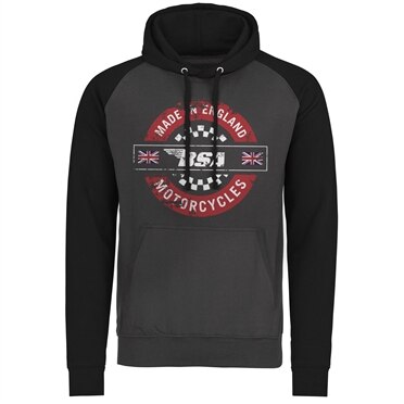 B.S.A. - Made In England Baseball Hoodie, Baseball Hooded Pullover