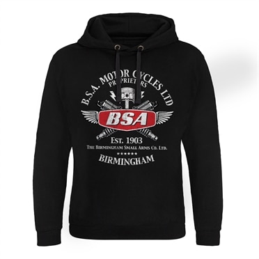 B.S.A. Motor Cycles Sparks Epic Hoodie, Epic Hooded Pullover