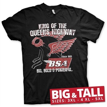 Läs mer om B.S.A. King Of The Queens Highway Big & Tall T-Shirt, T-Shirt