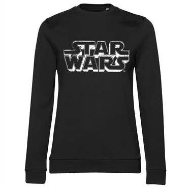 Star Wars Distressed Logo Girly Sweatshirt, Girly Sweatshirt