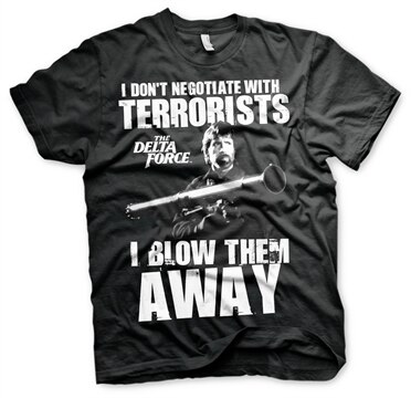 Chuck Norris - I Blow Terrorists Away T-Shirt, Basic Tee