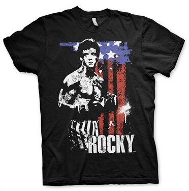 Läs mer om Rocky - American Flag T-Shirt, T-Shirt