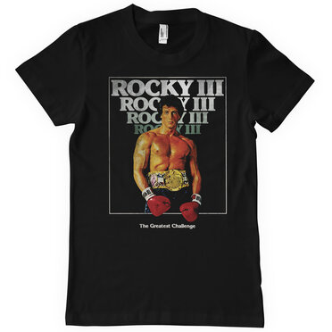 Läs mer om Rocky III Vintage Poster T-Shirt, T-Shirt