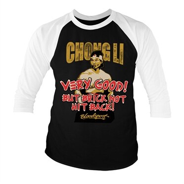 Läs mer om Bloodsport - Chong Li Baseball 3/4 Sleeve Tee, Long Sleeve T-Shirt