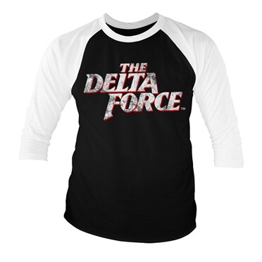 Läs mer om The Delta Force Washed Logo Baseball 3/4 Sleeve Tee, Long Sleeve T-Shirt
