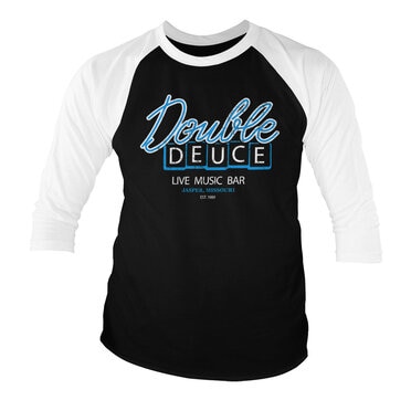 Läs mer om Double Deuce Live Bar Baseball 3/4 Sleeve Tee, Long Sleeve T-Shirt