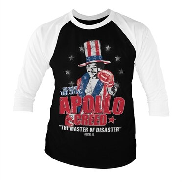 Läs mer om Rocky - Apollo Creed Baseball 3/4 Sleeve Tee, Long Sleeve T-Shirt