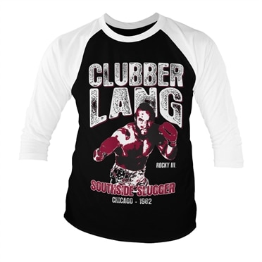 Läs mer om Rocky - Clubber Lang Baseball 3/4 Sleeve Tee, Long Sleeve T-Shirt