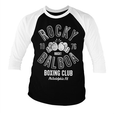 Läs mer om Rocky Balboa Boxing Club Baseball 3/4 Sleeve Tee, Long Sleeve T-Shirt