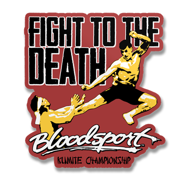 Läs mer om Bloodsport - Fight To The Death Sticker, Accessories