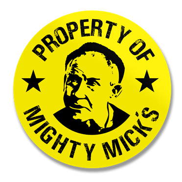Läs mer om Property Of Mighty Micks Sticker, Accessories