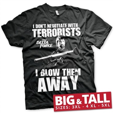 Chuck Norris - I Blow Terrorists Away Big & Tall T-Shirt, Big & Tall T-Shirt
