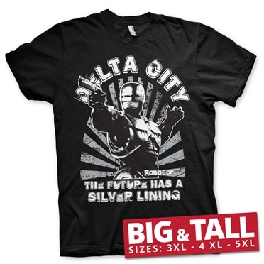 Läs mer om Robocop - Delta City Big & Tall T-Shirt, T-Shirt