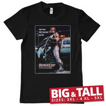 Läs mer om Robocop VHS Cover Big & Tall T-Shirt, T-Shirt