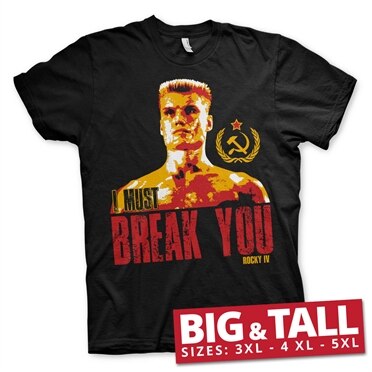 Läs mer om Rocky - I Must Break You Big & Tall T-Shirt, T-Shirt