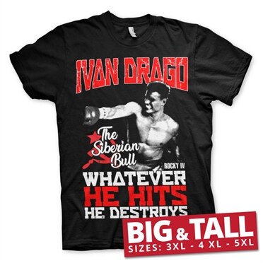 Ivan Drago - The Siberian Bull Big & Tall T-Shirt, Bull Big & Tall T-Shirt