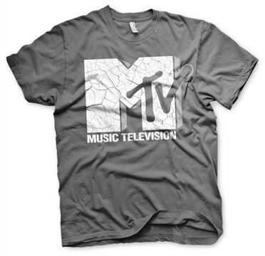 MTV Cracked Logo T-Shirt, Basic Tee