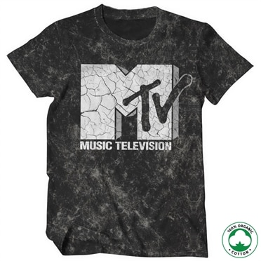 MTV Cracked Logo Organic T-Shirt, 100% Organic T-Shirt