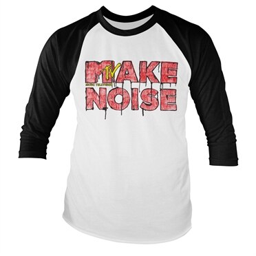 Läs mer om Make Noise - MTV Baseball Long Sleeve Tee, Long Sleeve T-Shirt
