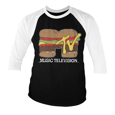 Läs mer om MTV Hamburger Baseball 3/4 Sleeve Tee, Long Sleeve T-Shirt