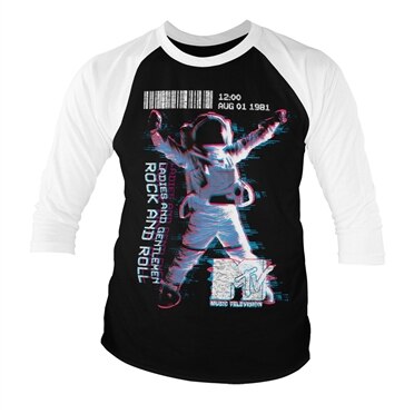 Läs mer om MTV Moon Man Baseball 3/4 Sleeve Tee, Long Sleeve T-Shirt
