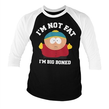 Läs mer om Im Not Fat - Im Big Boned Baseball 3/4 Sleeve Tee, Long Sleeve T-Shirt