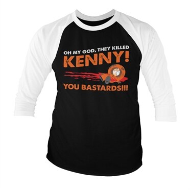 Läs mer om South Park - The Killed Kenny Baseball 3/4 Sleeve Tee, Long Sleeve T-Shirt