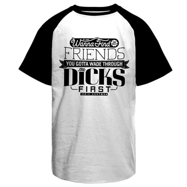 South Park - Wade Through The Dicks Baseball T-Shirt, Baseball T-Shirt