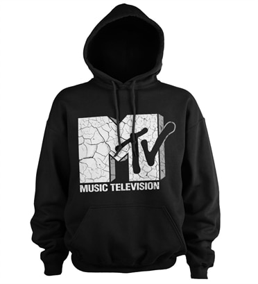 MTV Cracked Logo Hoodie, Hooded Pullover