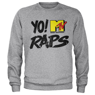 Läs mer om Yo! MTV Raps Distressed Logo Sweatshirt, Sweatshirt