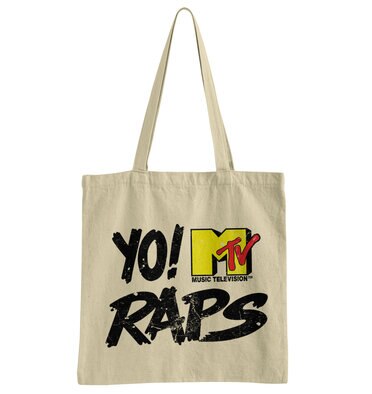 Läs mer om Yo! MTV Raps Distressed Logo Tote Bag, Accessories