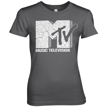 MTV Cracked Logo Girly Tee, Girly Tee