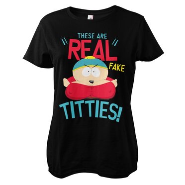 Läs mer om These Are Real Fake Titties Girly Tee, T-Shirt