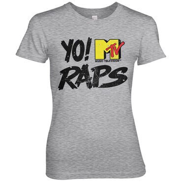 Läs mer om Yo! MTV Raps Distressed Logo Girly Tee, T-Shirt