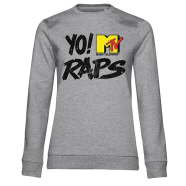 Läs mer om Yo! MTV Raps Distressed Logo Girly Sweatshirt, Sweatshirt
