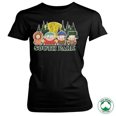 South Park Distressed Organic Girly T-Shirt, 100% Organic Girly T-Shirt
