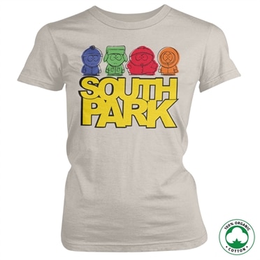 South Park Sketched Organic Girly T-Shirt, 100% Organic Girly T-Shirt