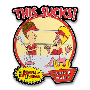 Läs mer om Beavis and Butt-Head - This Sucks Sticker, Accessories