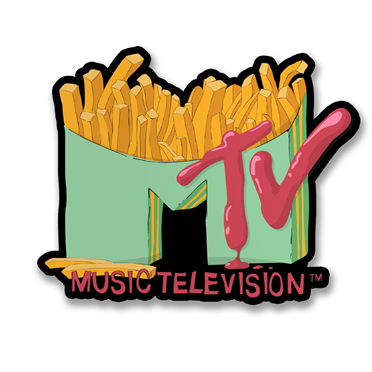 MTV With Fries Sticker, Accessories
