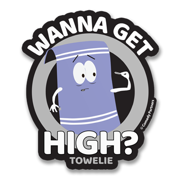 Läs mer om Towelie - Wanna Get High Sticker, Accessories