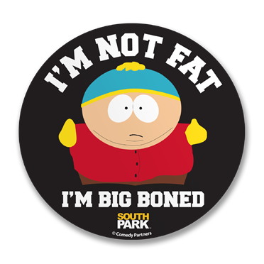 Läs mer om Im Not Fat, Im Big Boned Sticker, Accessories